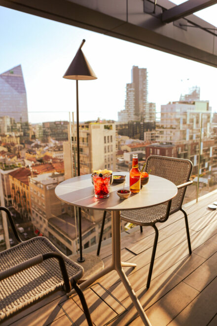 Hyatt Centric Milano Centrale Milan Hotel Restaurant Food Rooftop Terrazza