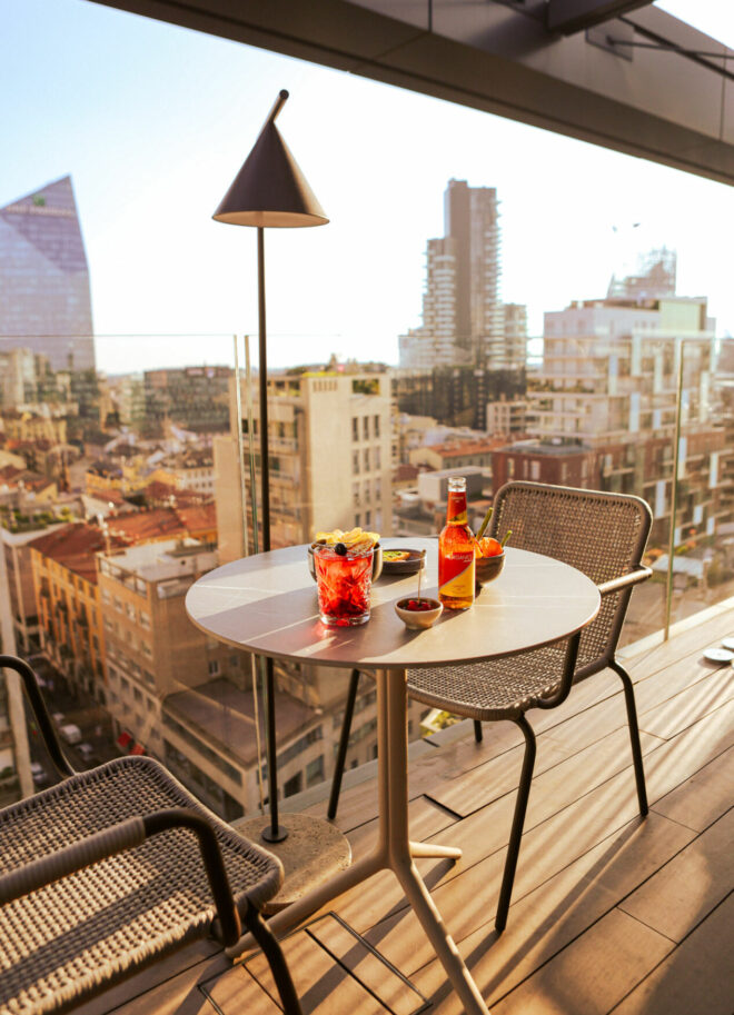 Hyatt Centric Milano Centrale Milan Hotel Restaurant Food Rooftop Terrazza